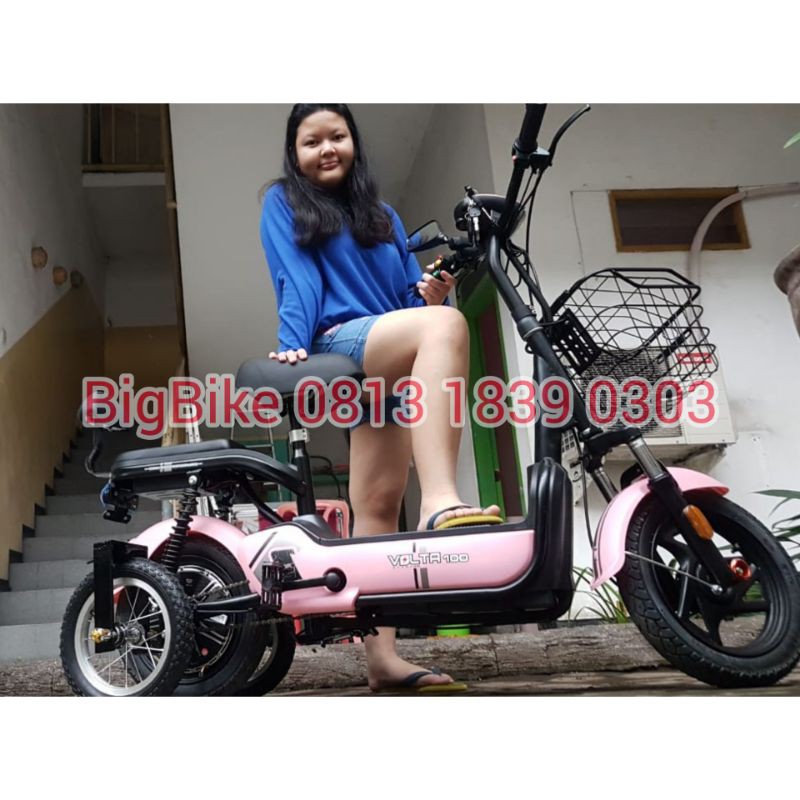 Jual Sepeda Roda 3 Listrik - Volta Generasi ke 3 | Shopee Indonesia
