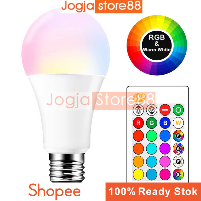 Jual Lampu Led RGB | dengan Remote Control Pengatur Cahaya 5W - White ...