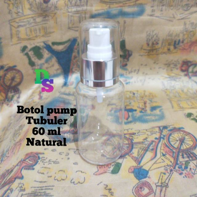 Jual BOTOL PUMP TUBULER 60 ML NATURAL FULL SILVER | Shopee Indonesia