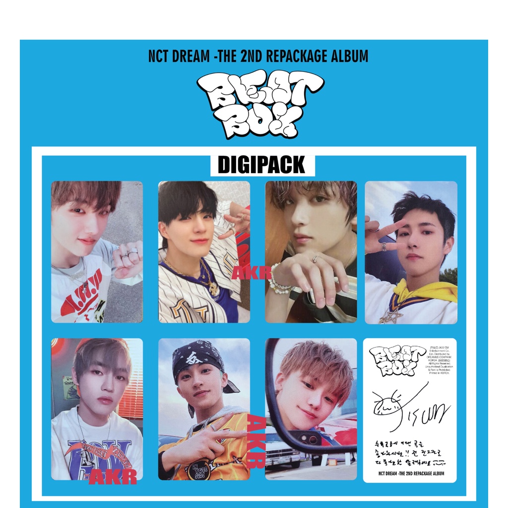 Jual [UNOFFICIAL] PHOTOCARD NCT DREAM BEATBOX OFFICIAL DESAIN