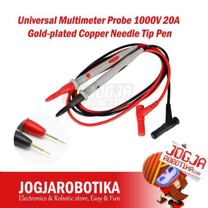 Jual Universal Multimeter Probe 1000V 20A Goldplated Copper Needle Tip ...