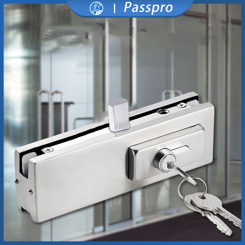 Jual Kunci Kaca Tempered Glass Patch Fitting Glass Door Lock Stainless ...