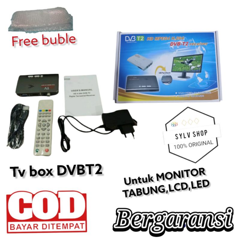 Jual TV TUNER MONITOR DIGITAL dvbt2 TV BOX DIGITAL 1080P Shopee Indonesia