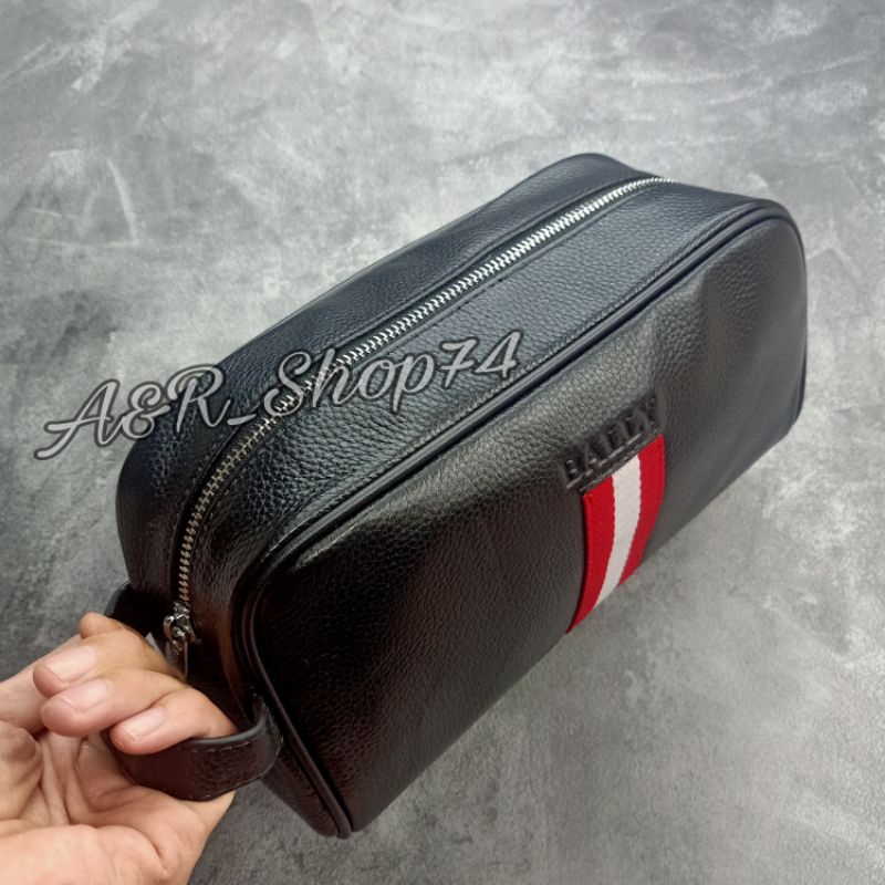 Pouch Bag Bally Tas Tangan Handbag Kulit Asli Premium Quality