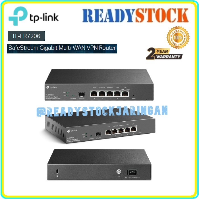 Jual TP LINK ER7206 SafeStream Gigabit Multi-WAN VPN Router | Shopee ...