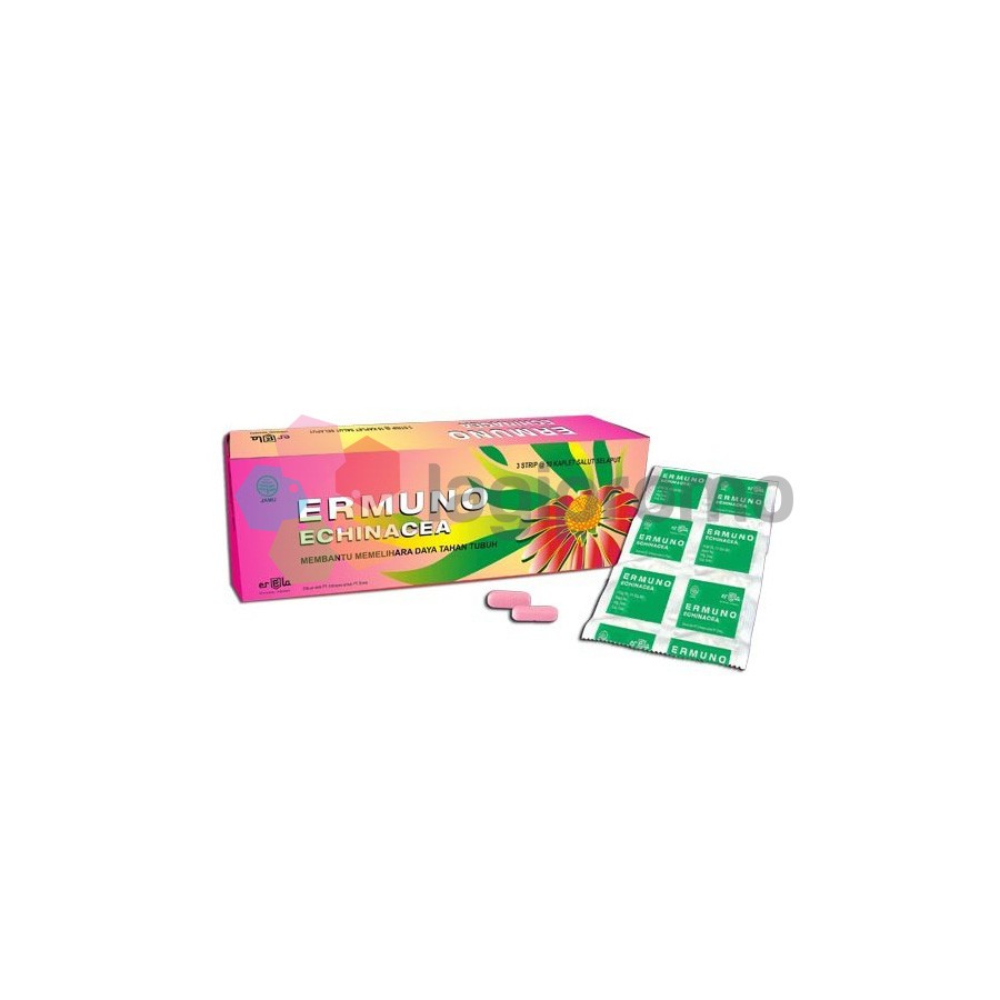 Jual Erela Ermuno 30 Kaplet Echinacea Vitamin Suplemen Daya Tahan Tubuh ...