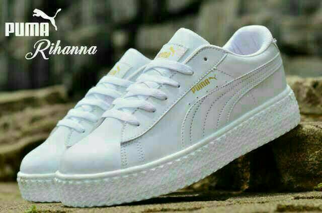 Jual SEPATU KETS PUMA RIHANNA PUTIH SOLID FULL Putih 37 sepatu original puma sepatu grosir sepatu Shopee Indonesia