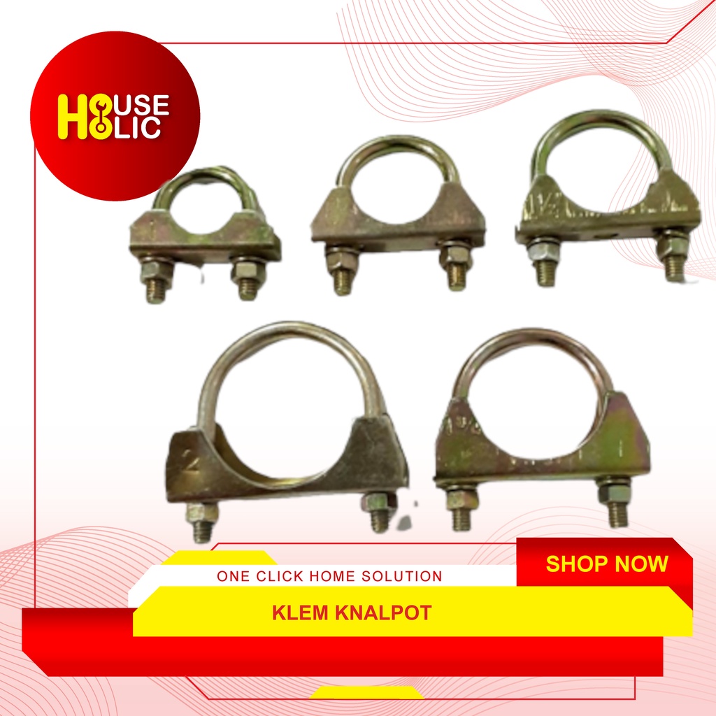 Jual Klem Knalpot Exhaust Clamp Klem U Bolt Shopee Indonesia