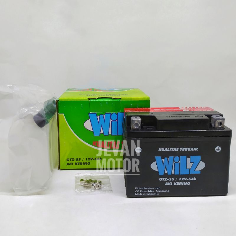 Jual [JEVAN MOTOR] Wilz Battery GTZ-5S / Aki GTZ-5S / Aki Kering GTZ-5S