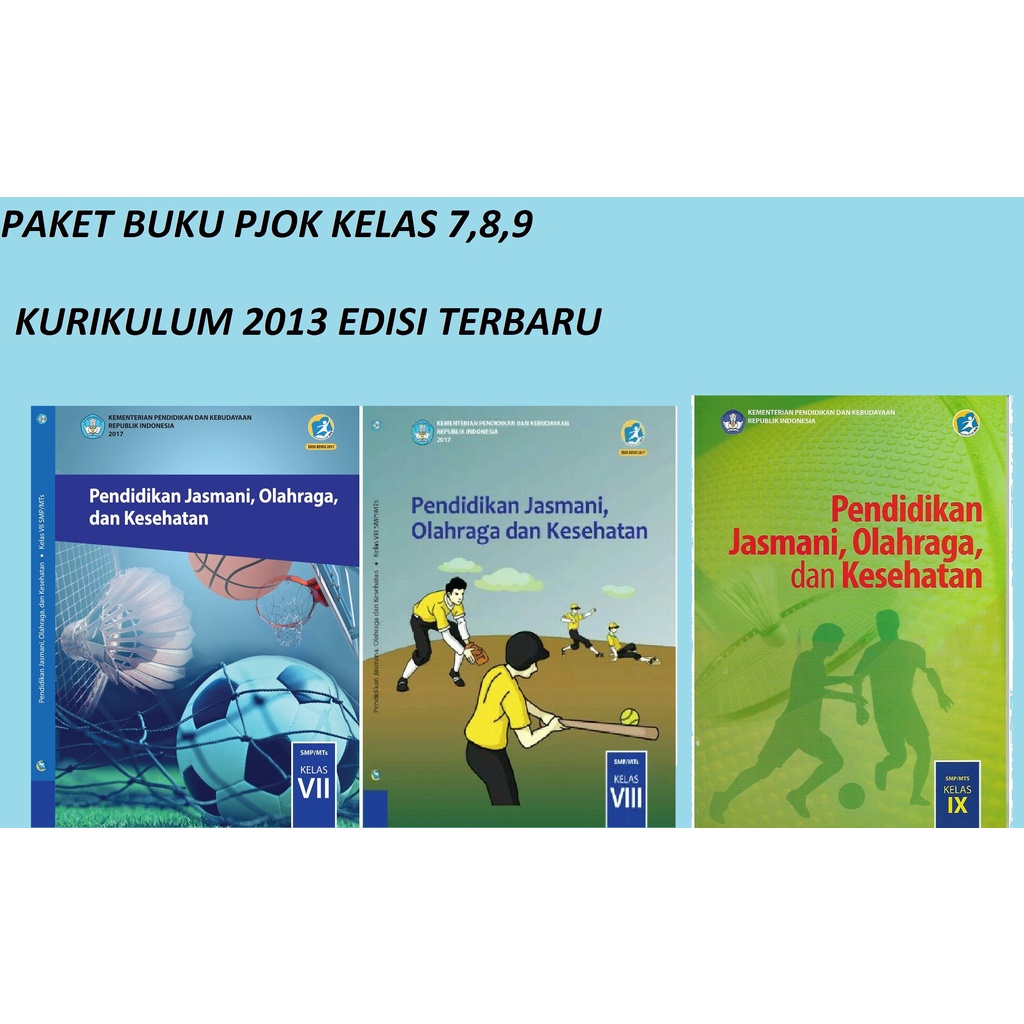 Jual Paket Buku PJOK Smp Kelas 7, 8, 9 Kurikulum 2013 Edisi Terbaru ...