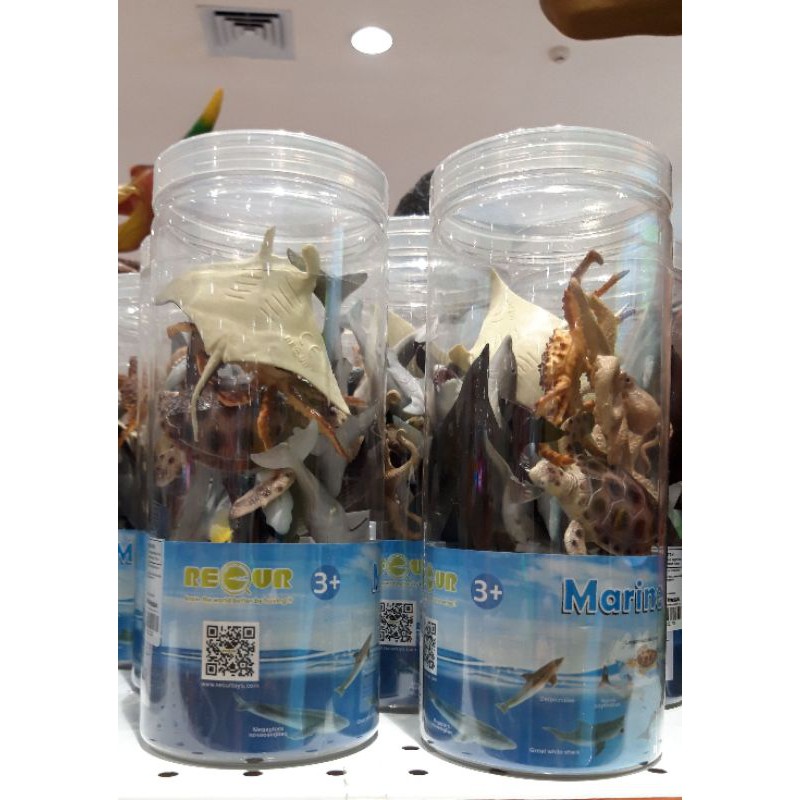 Jual Animal Figure RECUR, Sea Animals and Dinosaurs (12pcs Set ...