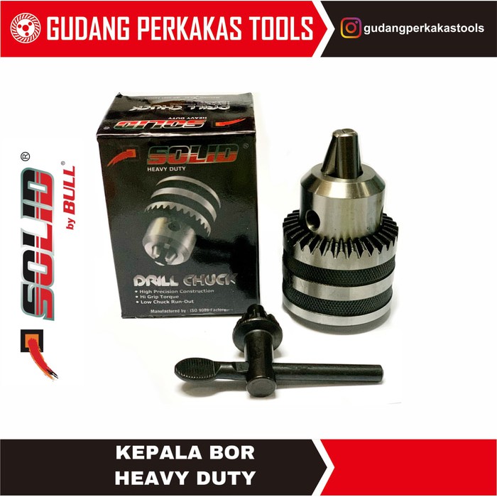 Jual Solid Drill Chuck Kepala Bor Kones Mm Jt Heavy Duty Shopee