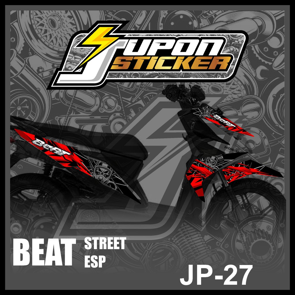 Jual Sticker Striping Honda Beat Street / FI ESP / ISS / FI 2016 - 2019