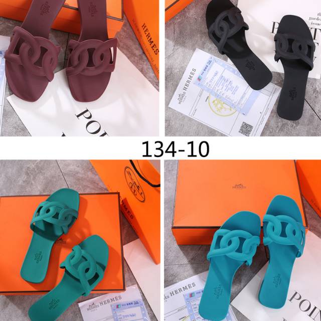 Jual Fashion Wanita Sandal Wanita Hermes Aloha Jelly 134 10 Kualitas Premium Shopee Indonesia