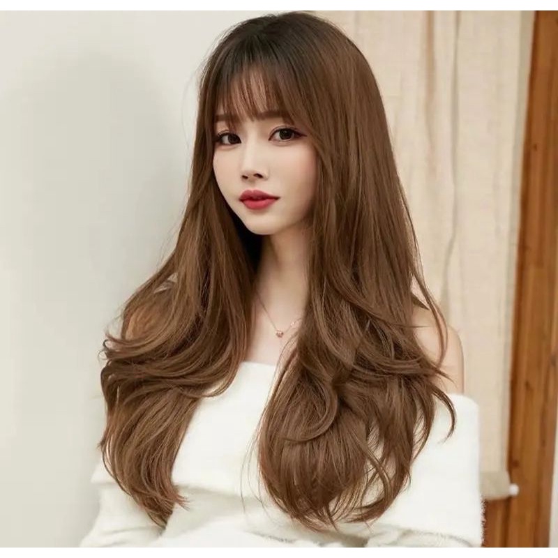 Jual rambut palsu panjang 70 cm ombre honey (free hair net) | Shopee ...