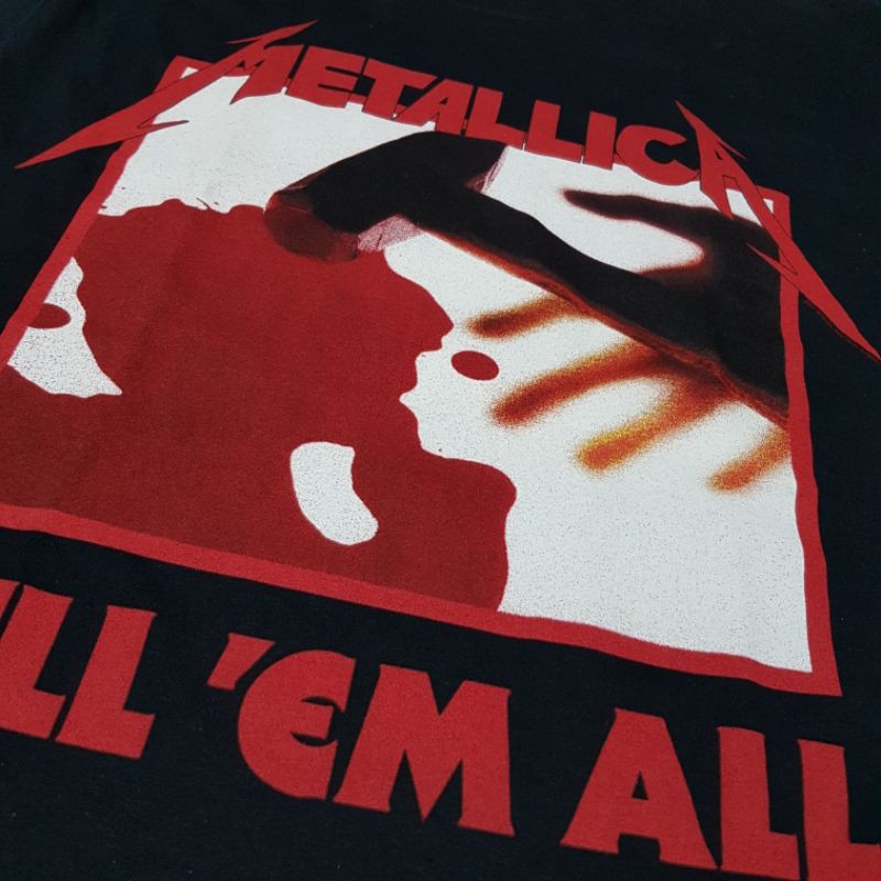 Jual Kaos Band Metallica Official - Kill Em All Tracks (Back Print ...