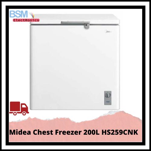 Jual MIDEA HS 259 CNK CHEST FREEZER BOX HS259CNK LEMARI PEMBEKU 200