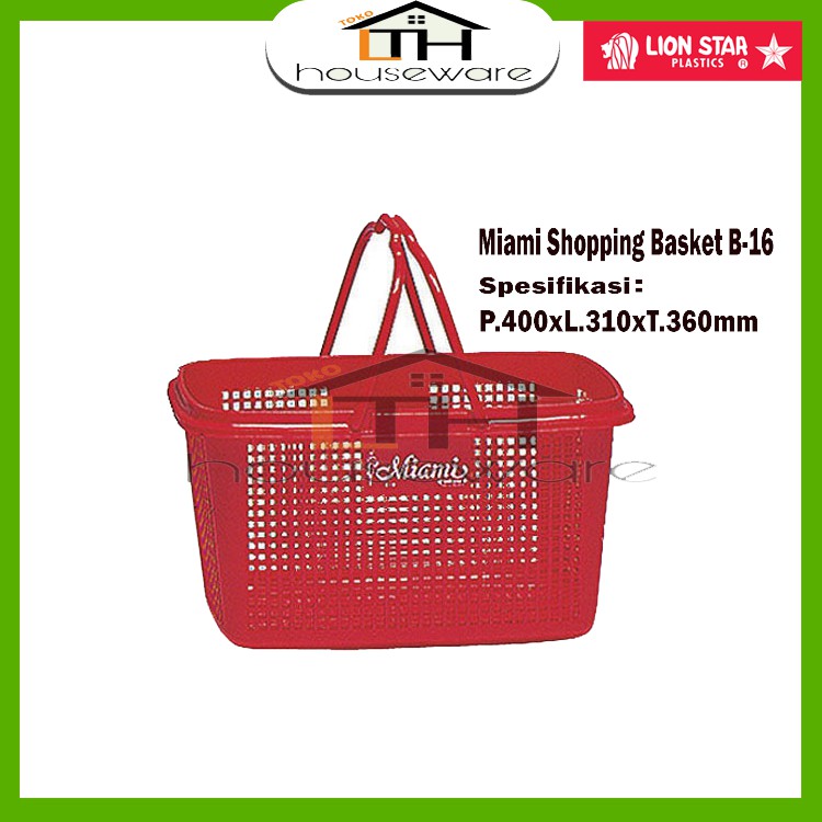 Jual Keranjang Belanja Pasar Miami B 16 Shopping Basket Lion Star B16 Jinjingan Supermarket 3397