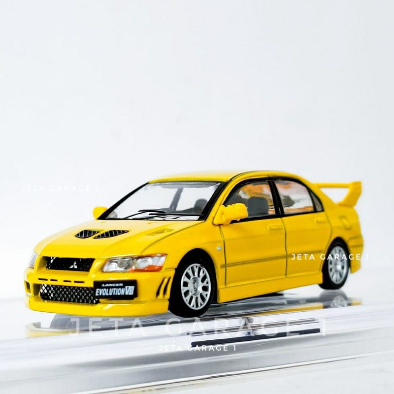 Jual BM Creation Skala 1:64 Mitsubishi Lancer Evo 7 Warna kuning ...