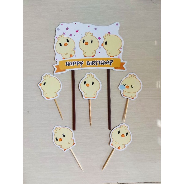 Jual TOPPER BEBEK / CAKE TOPPER BEBEK / TOPPER KUE BEBEK KUNING ...