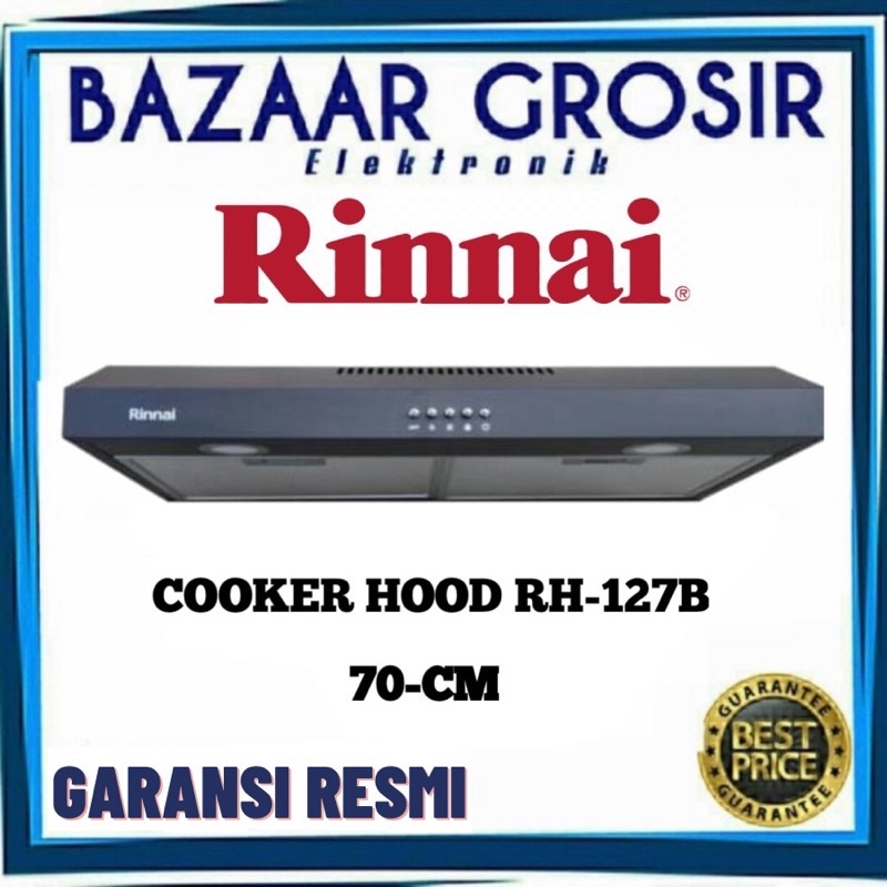 Jual RINNAI RH127B COOKER HOOD SLIM RH-127B PENGHISAP ASAP DAPUR RH 127 ...