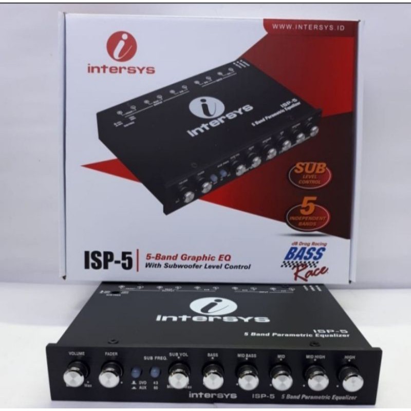 Jual PRE AMP/ PARAMETRIK EQUALIZER INTERSYS ISP-5 5 BAND ORIGINAL ...