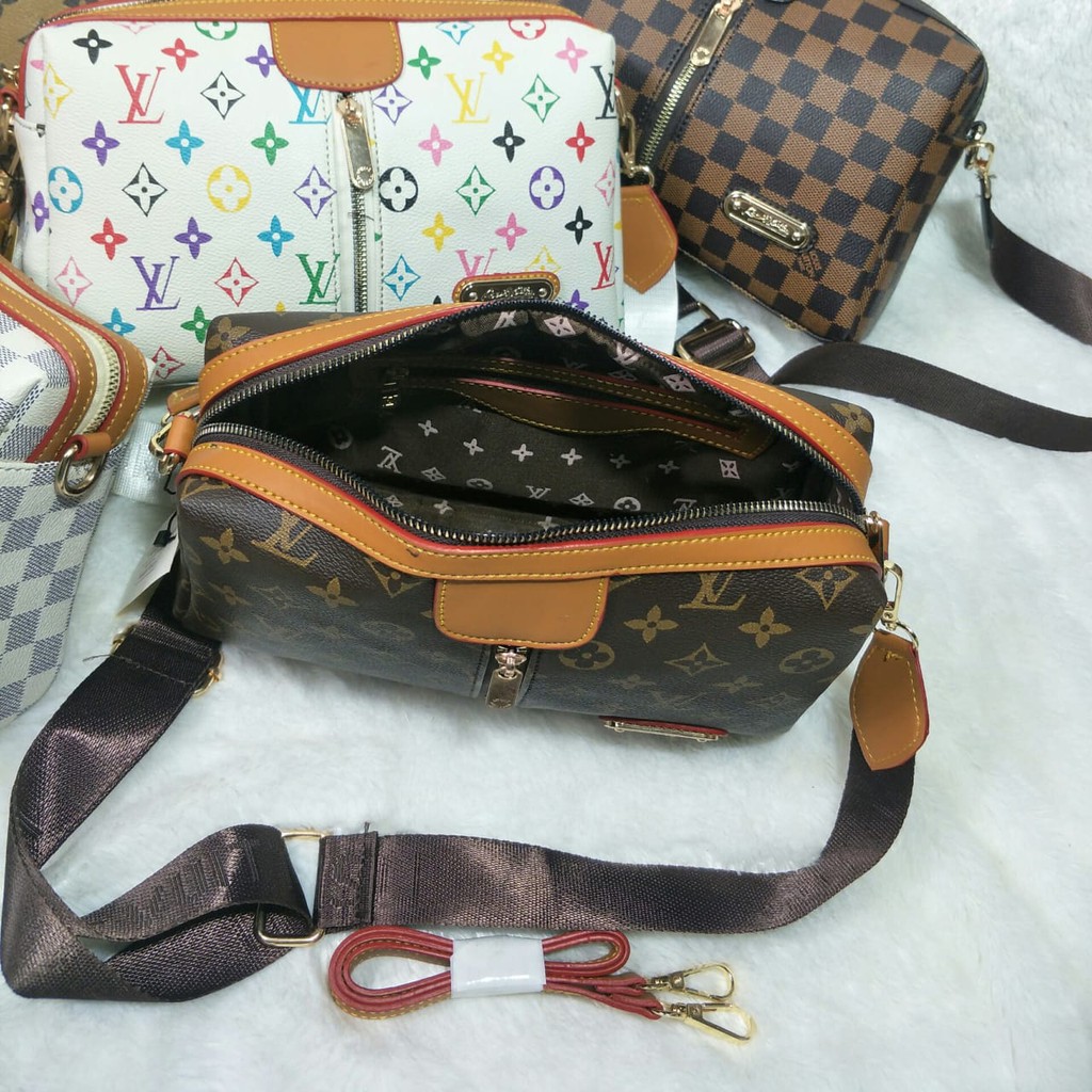 Tas Wanita Import LV KW Branded Terbaru Murah Sling Bag F25264 di