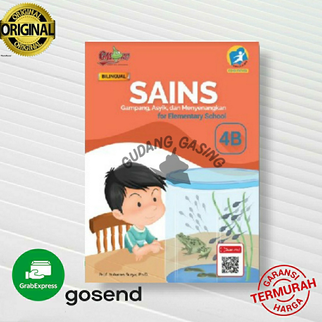 Jual Buku Sains Gasing Kelas 4b Bilingual Sd Kurikulum 2013 K13 Bilingual Karangan Prof Yohanes 5944