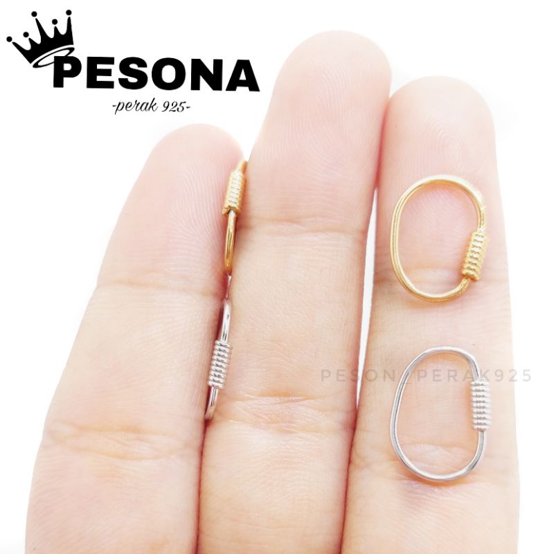 Jual ANTING KAIT ANAK/DEWASA PERAK ASLI 925 LAPIS EMAS-MODEL KENIP ...