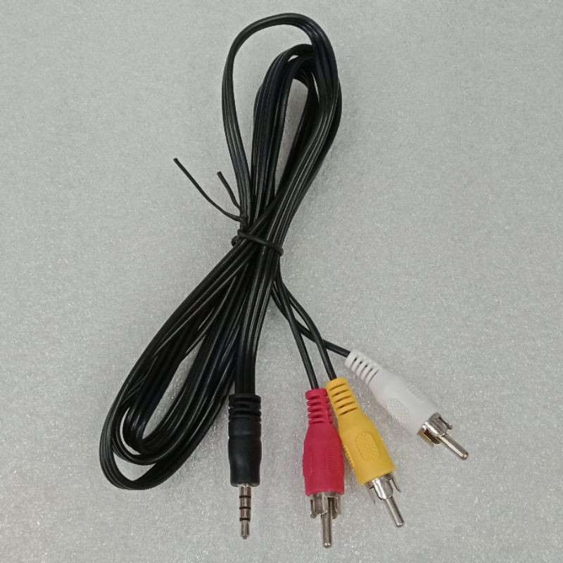Jual Kabel Rca 1-3 av video / Kabel av in out 1-3 | Shopee Indonesia