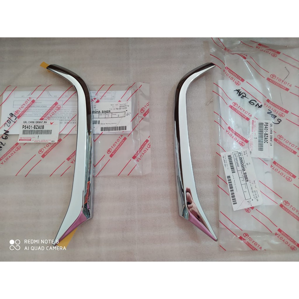 Jual LIST LIS CHROME CROM BUMPER DEPAN AVANZA XENIA 2019 ORIGINAL READY ...