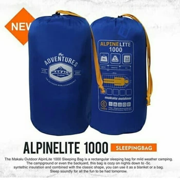 Jual SLEEPING BAG MAKALU ALPINE LITE 1000 Shopee Indonesia