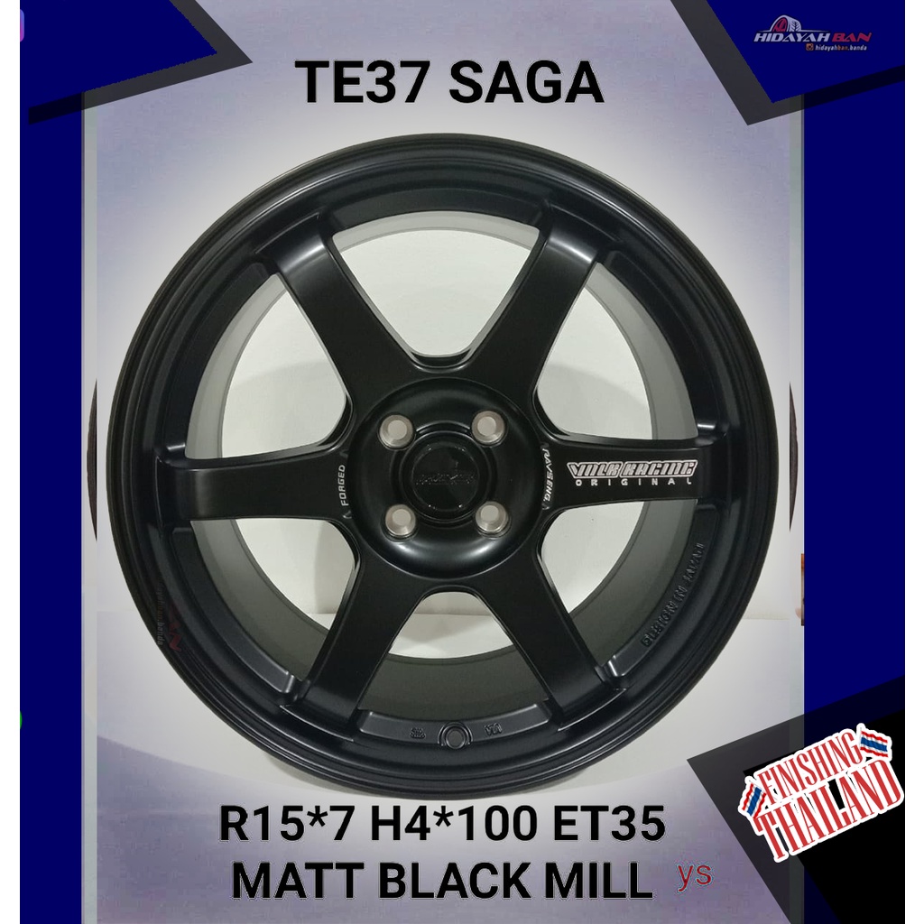 Jual Velg Mobil Rays TE37 SAGA Ring 15x7 H 4x100 +35 MB+M | Shopee ...