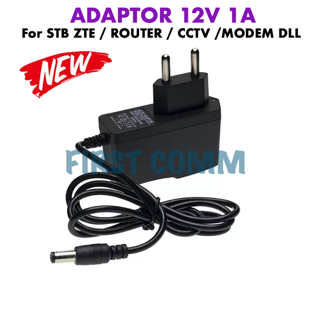 Jual Adaptor Stb Zte Cctv Modem Router V A Power Supply Adaptor V A Shopee Indonesia