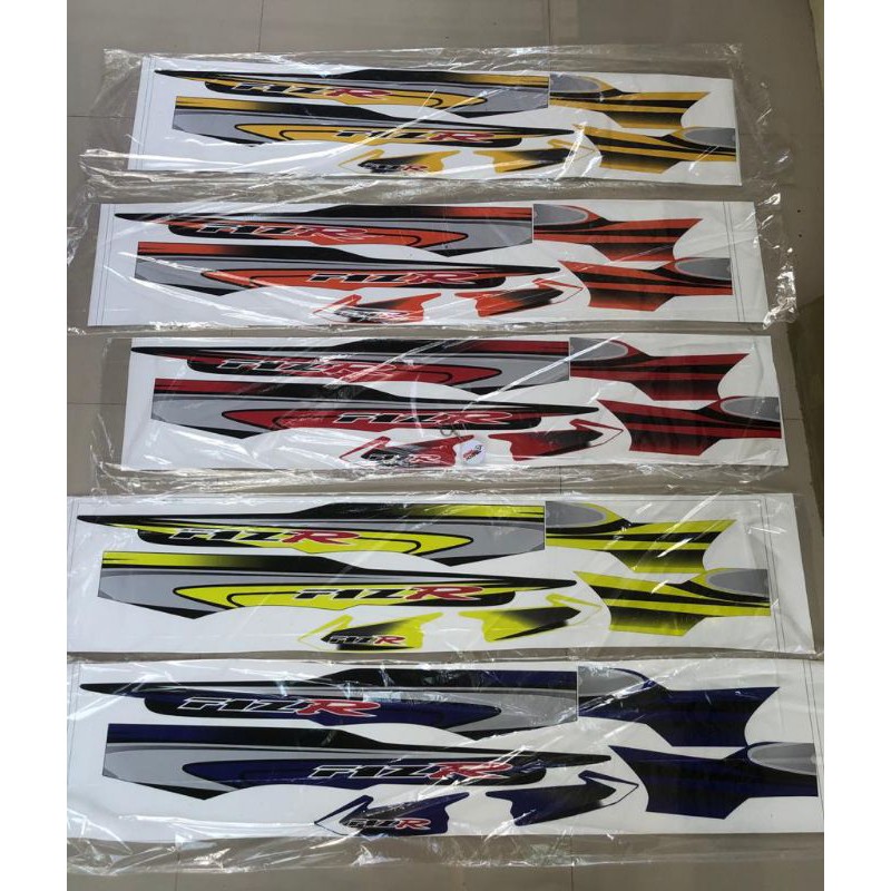 Jual (COD) stiker motor striping list Les fiz r variasi orange, Hitam ...