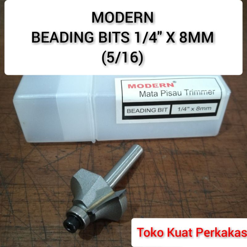 Jual Mata profil beading bit 8mm MODERN mata pisau trimmer 1/4