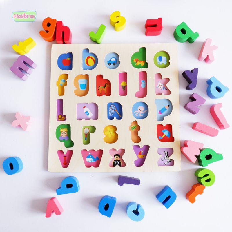 Jual Puzzle Alfabet ABC Chunky Huruf Kecil Mainan Edukasi Belofty Toys ...