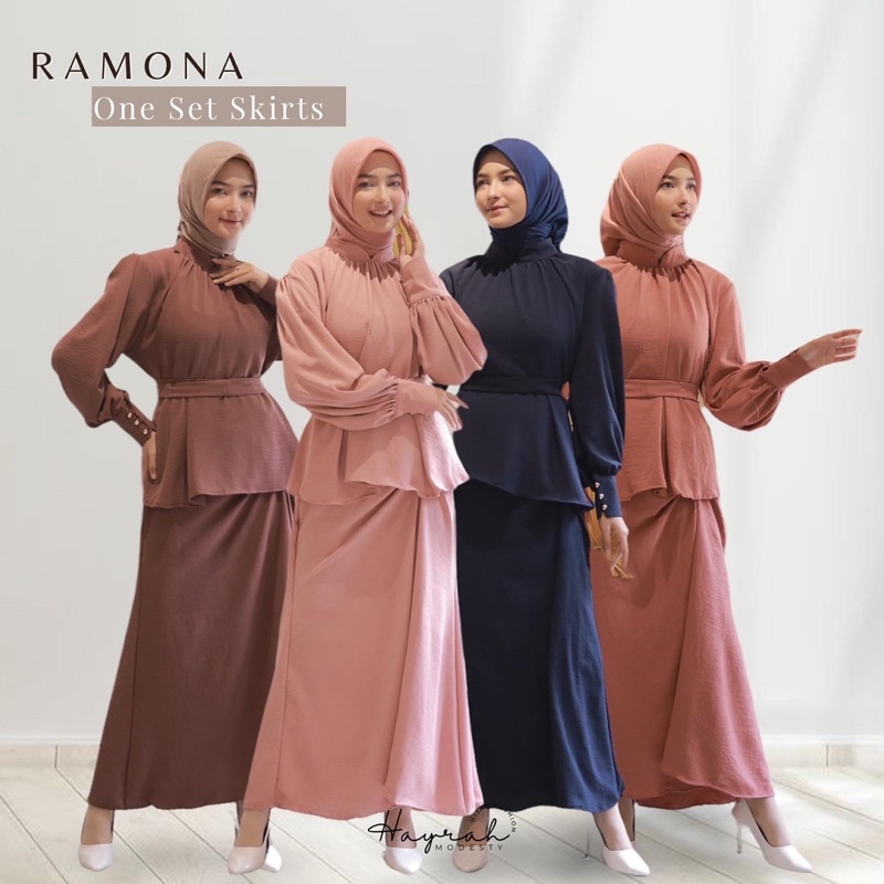 Jual Ramona One Set Rok Crinkle Airflow | Shopee Indonesia