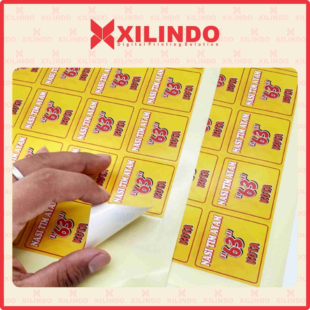 Jual Stiker Ukuran A3 Bahan Cromo Chromo Bontax Murah Cetak Print Cut