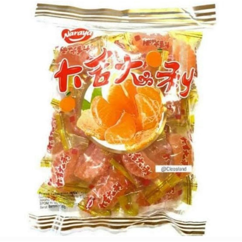 Jual naraya jelly jeruk manisan jelly jeruk HALAL permen lunak rasa ...