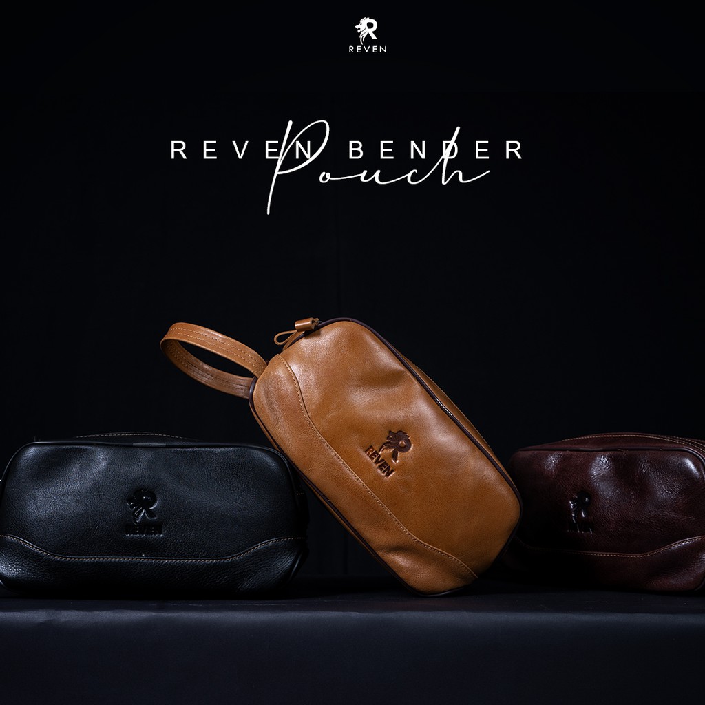 Jual Tas Tangan Pouch Bag Pria Kulit Asli Clutch Reven Bender Terbaru ...