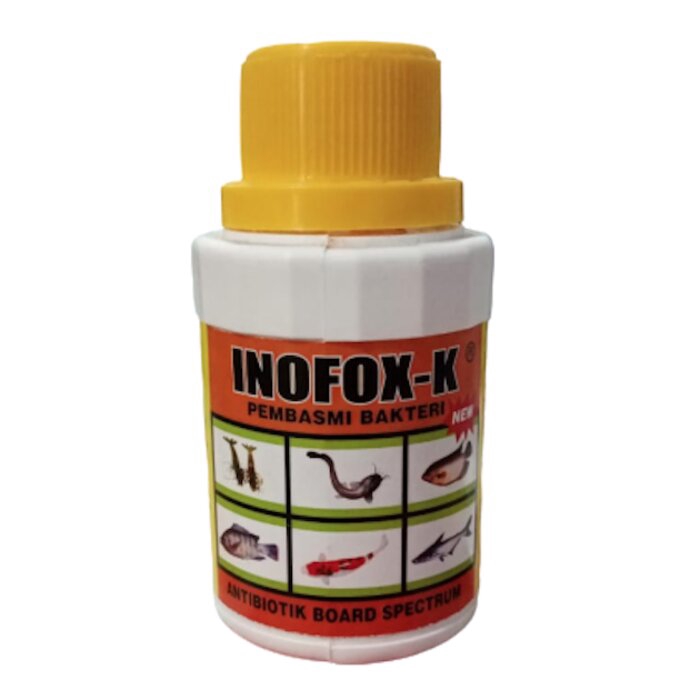 Jual Inofox K Obat Antibiotik Cair Pembasmi Bakteri Kolam Tambak Ikan