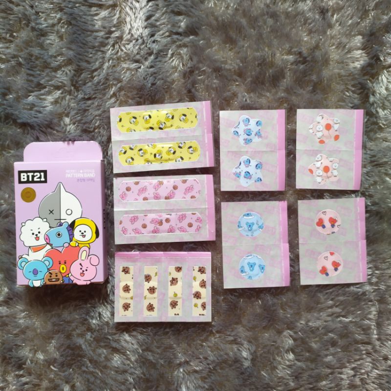 Jual BT21 Official Line Friends Pattern Band - Plester | Shopee Indonesia