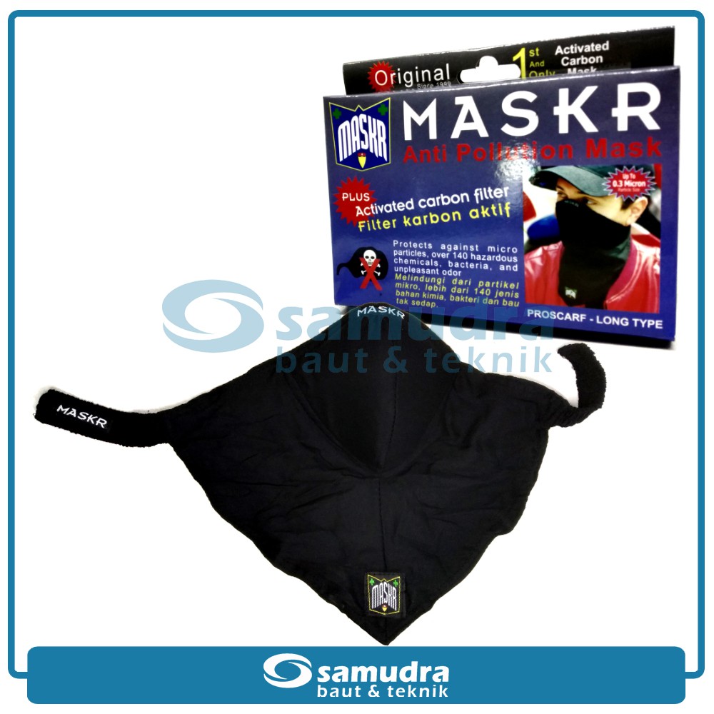 Jual MASKR Long Carbon Panjang Masker Motor Filter Debu Asap Polusi ...