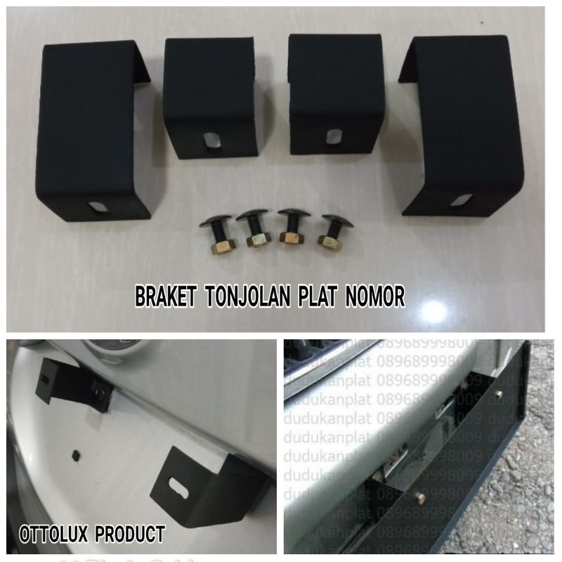 Jual Braket Tebal Ml Besar Dan Kuat Untuk Tonjolan Plat Nomor Mobil Dan Motor Shopee Indonesia