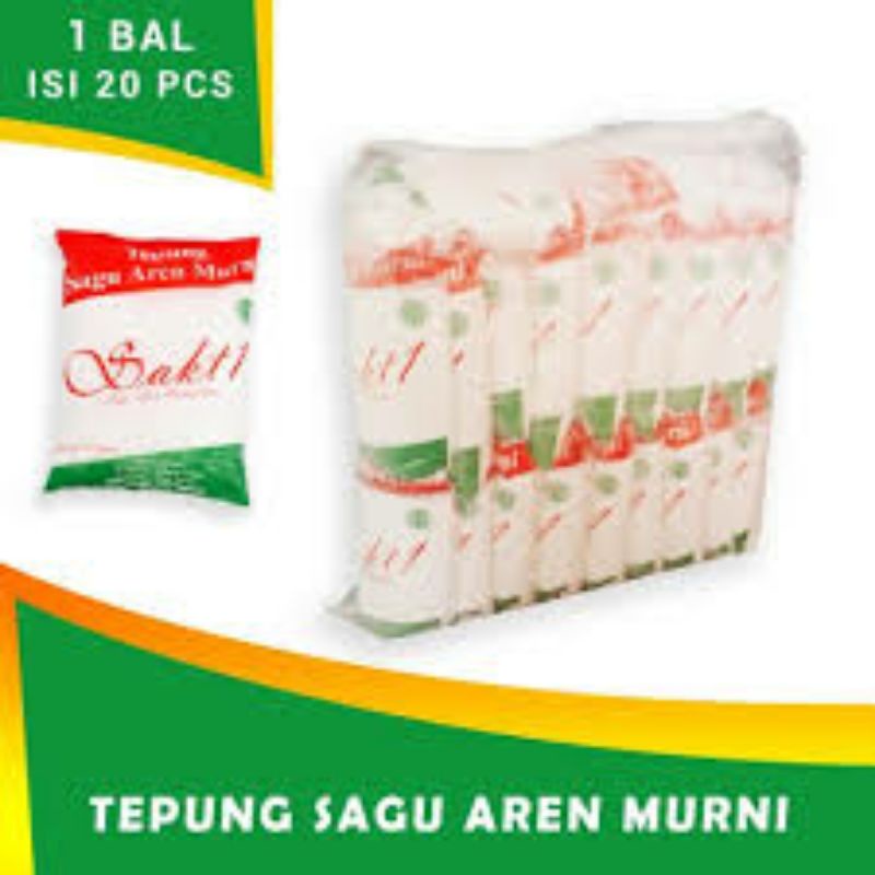 Jual tepung sagu aren murni berkualitas SAKTI 1 bal isi 20pc @500gr ...