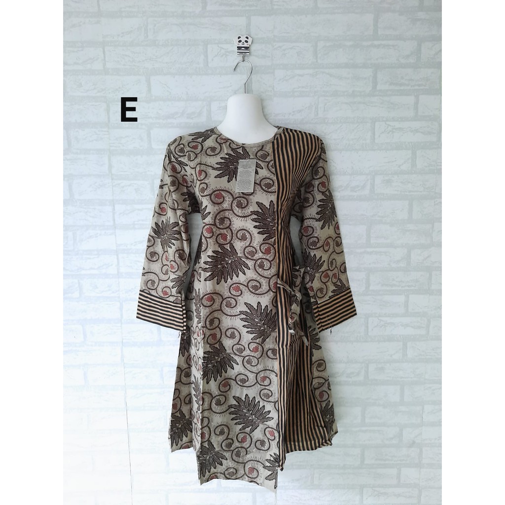 Jual tunik dress batik kerja seragam batik kerja | Shopee Indonesia