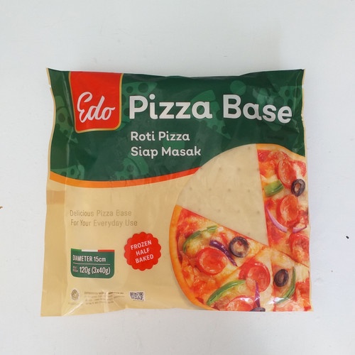 Jual EDO Pizza Base Instant Beku Frozen 120Gr isi 3 Pcs Diameter 15cm ...