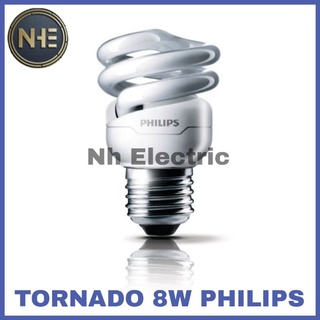 Jual Lampu Philips Tornado 8W Watt Putih CDL E27 Spiral 8 Watt Philips White 220V SNI Shopee