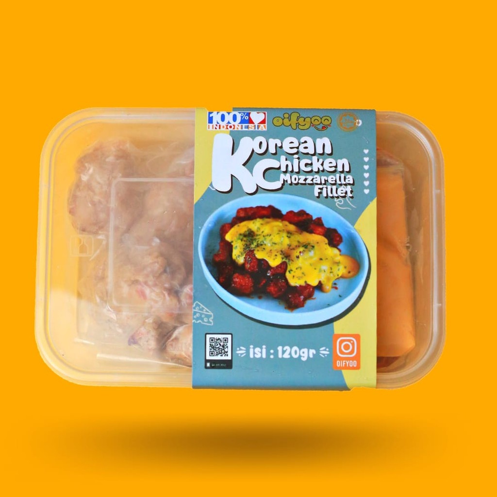 Jual OIFYOO KOREAN CHICKEN MOZZA FILLET | Ayam Fillet Mozzarella + Saus ...
